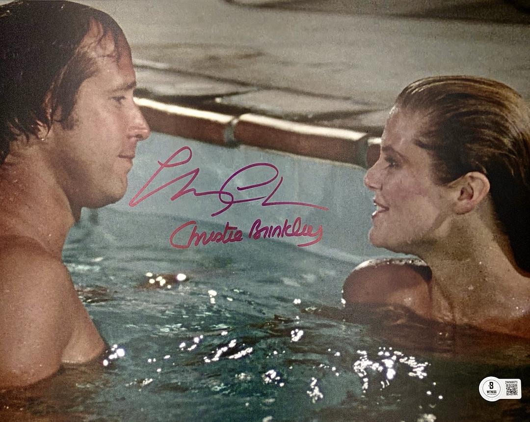 Chevy Chase & Christie Brinkley Signed 11x14 Photo (National Lampoons Vacation) - Beckett COA